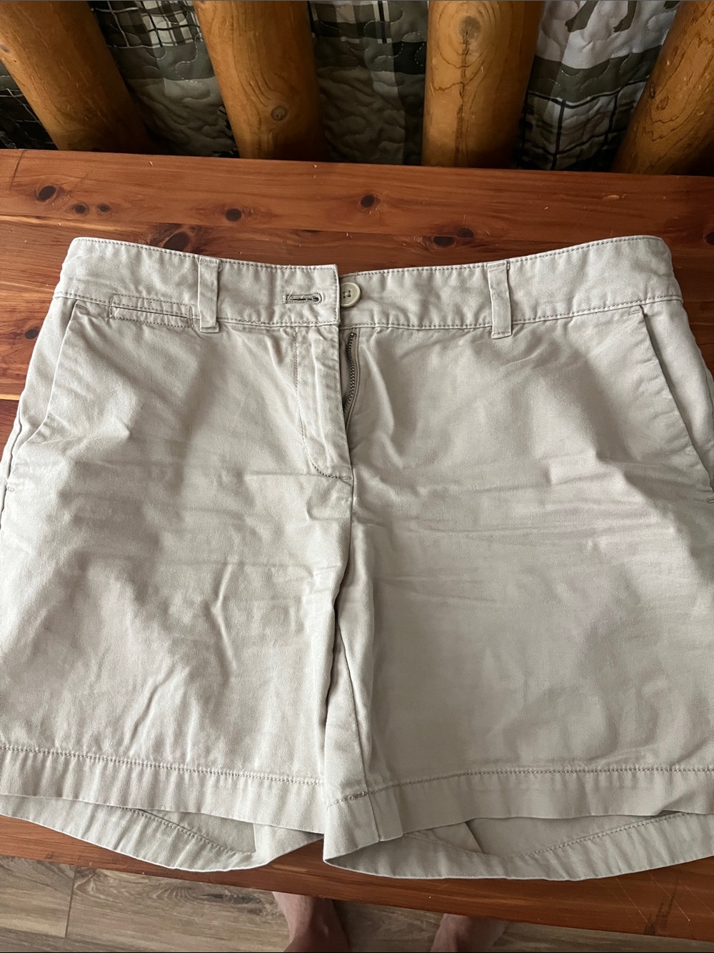 LOFT Light Tan Women's Bermuda Shorts